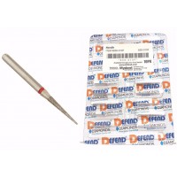 Diamond Burs Needle 858-010F Fine Red,  5 Burs / pack